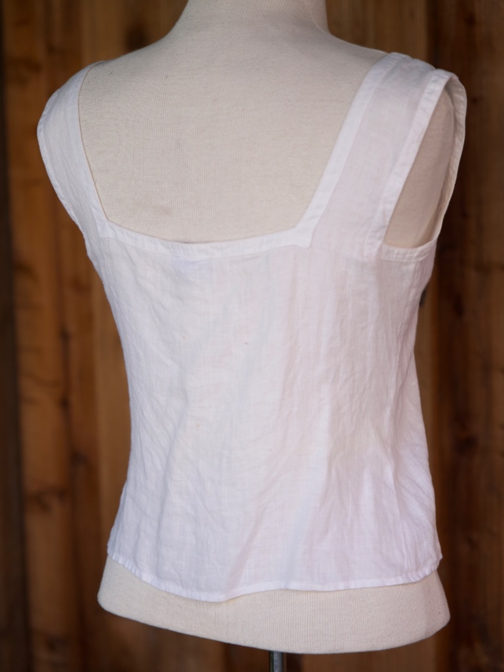 Vintage Y2K Giorgio Armani 100% Linen Button Down Tank Made In Italy Woman's XS - Picture 10 of 16